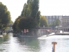 Croisière sur le canal Saint-Martin - L'arrivée fin du canal dans le bassin de la Villette, à gauche
