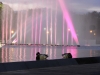 Russie - Moscou - Parc Gorki, spectacle de fontaines