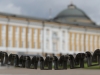 Russie - Moscou - Kremlin - Chaînettes en forme de ramparts