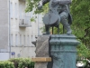 Russie - Moscou - Rue Briousov, monument à Rostropovitch