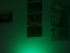 Lumière colorée sur le mur