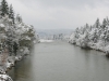 Wolfratshausen en automne sous la neige - isar