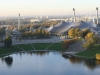 Olympipark en Automne, au coucher du soleil