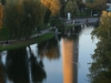 Olympipark en Automne, au coucher du soleil