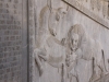 Iran - Persepolis - Lion attaquant un taureau, symoble du printemps, du cycle du temps