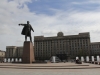 Russie - Saint-Pétersbourg - Place Moskovskaïa, statue de Lénine