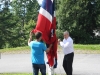 Excursion Wasserbau Ã©tÃ© 2012 - NorvÃ¨ge - Oslo  - Eglise Ã  cÃ´tÃ© du tremplin Holmenkollen - Hissage du drapeau